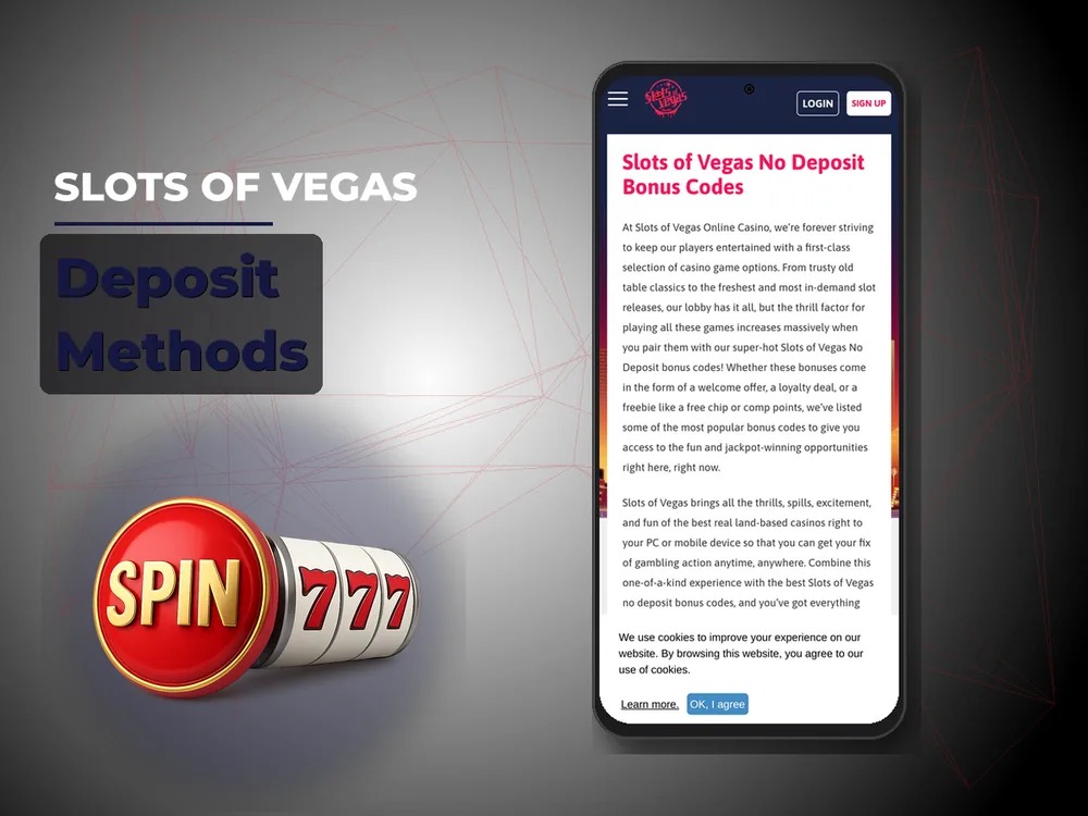 Slots of Vegas - Deposit Methods