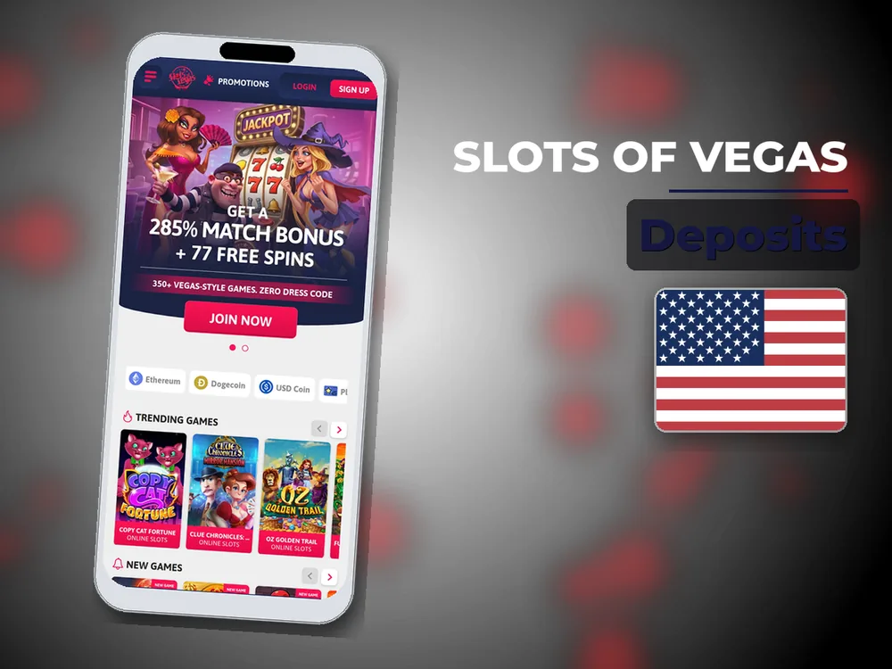 Slots of Vegas - Deposits