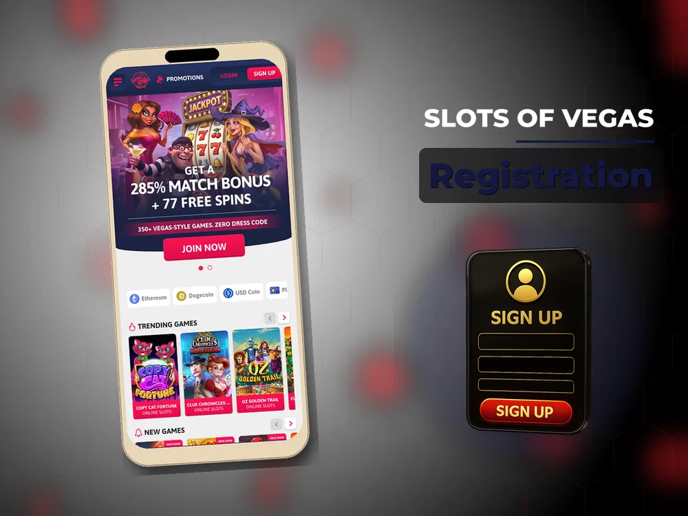 Slots of Vegas - Registration